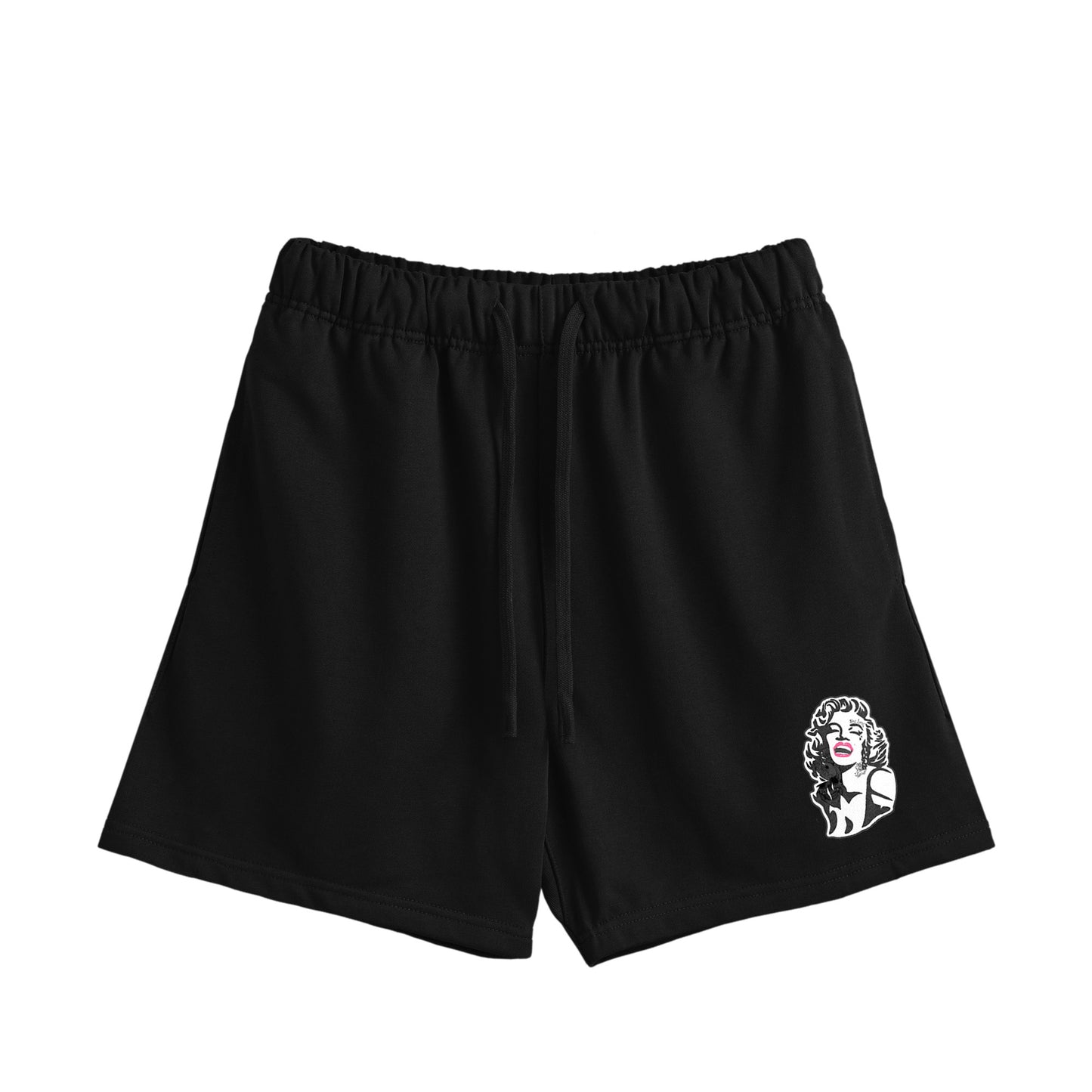 モンロー　コットンハーフパンツ black image