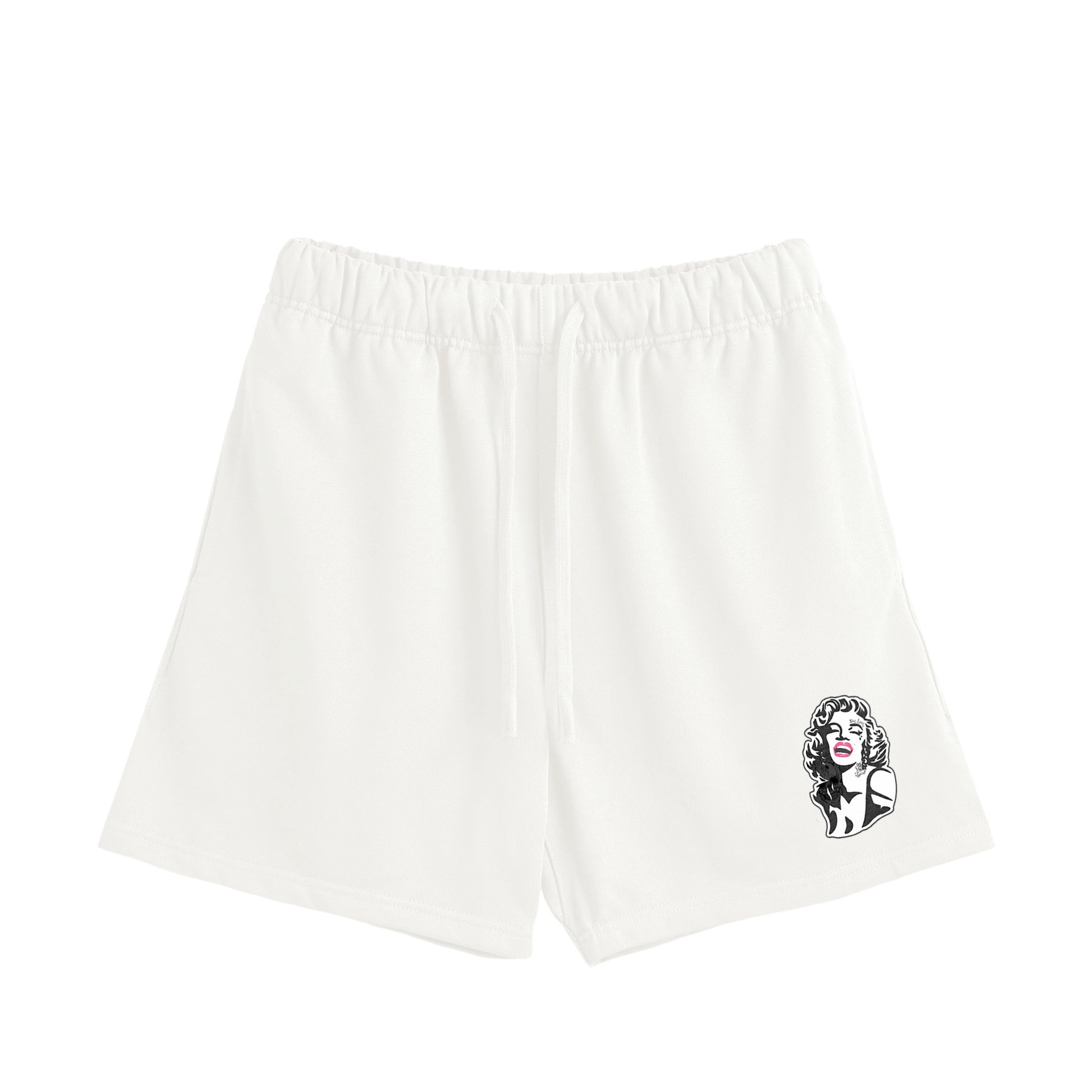 モンロー　コットンハーフパンツ white image