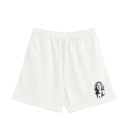 モンロー　コットンハーフパンツ white image