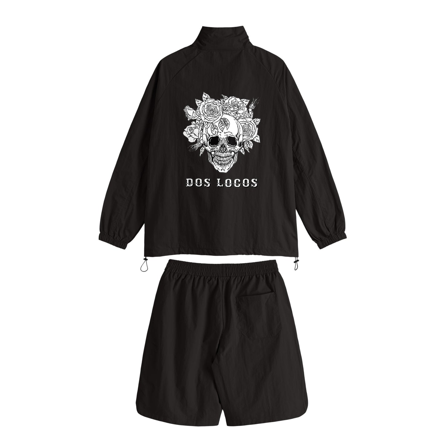 スカルローズ　ナイロンセットアップ black image