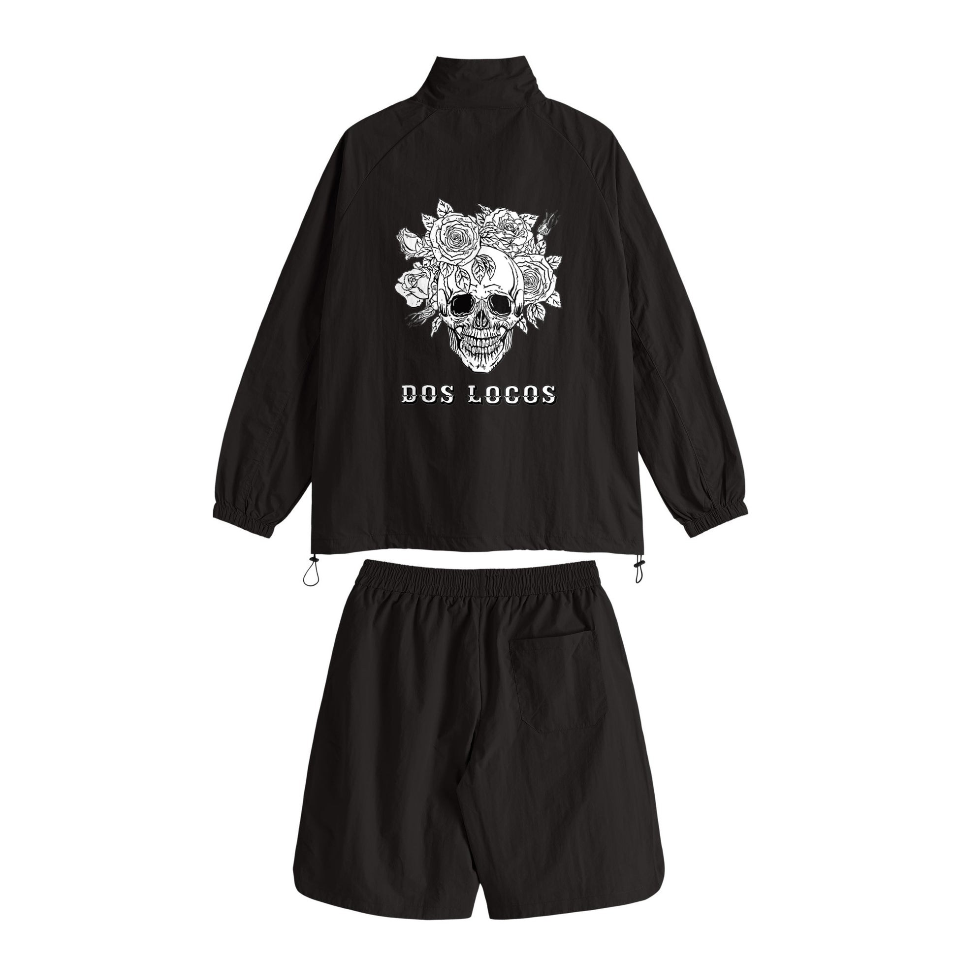 スカルローズ　ナイロンセットアップ black image