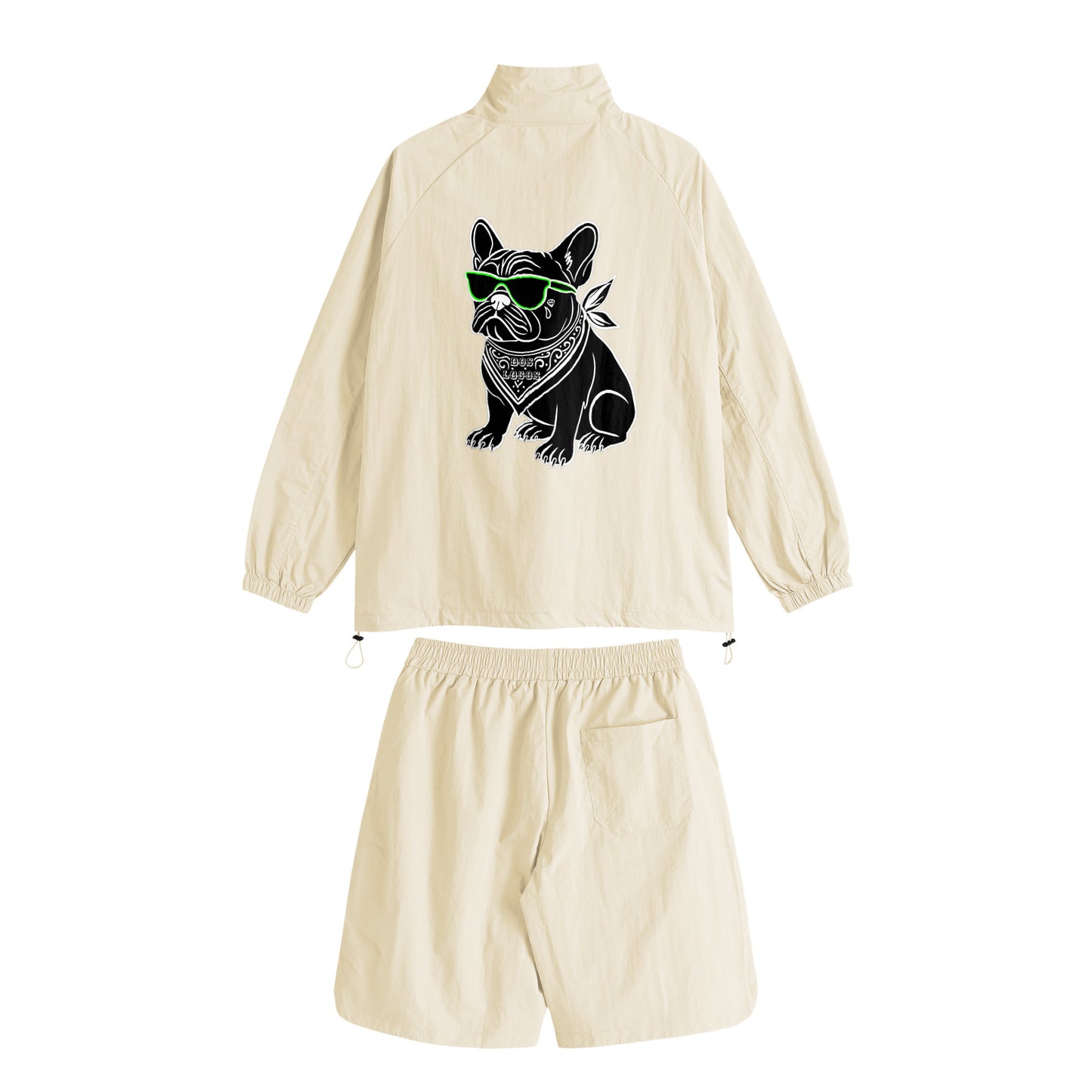 フレブル　ハーフジップナイロン off-white image