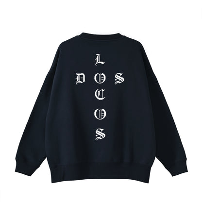 ビックシルエットスウェット　バックロゴ navy image
