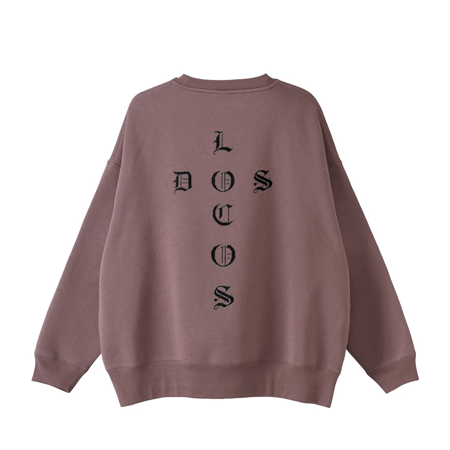 ビックシルエットスウェット　バックロゴ plum image