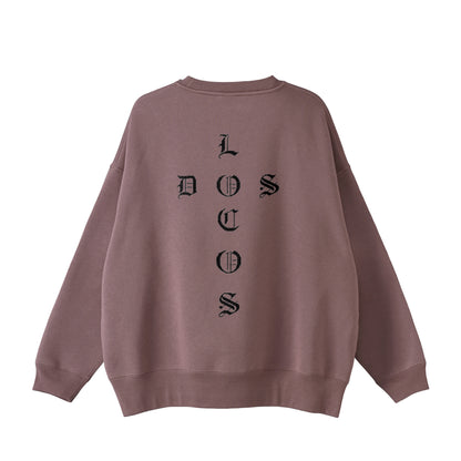 ビックシルエットスウェット　バックロゴ plum image