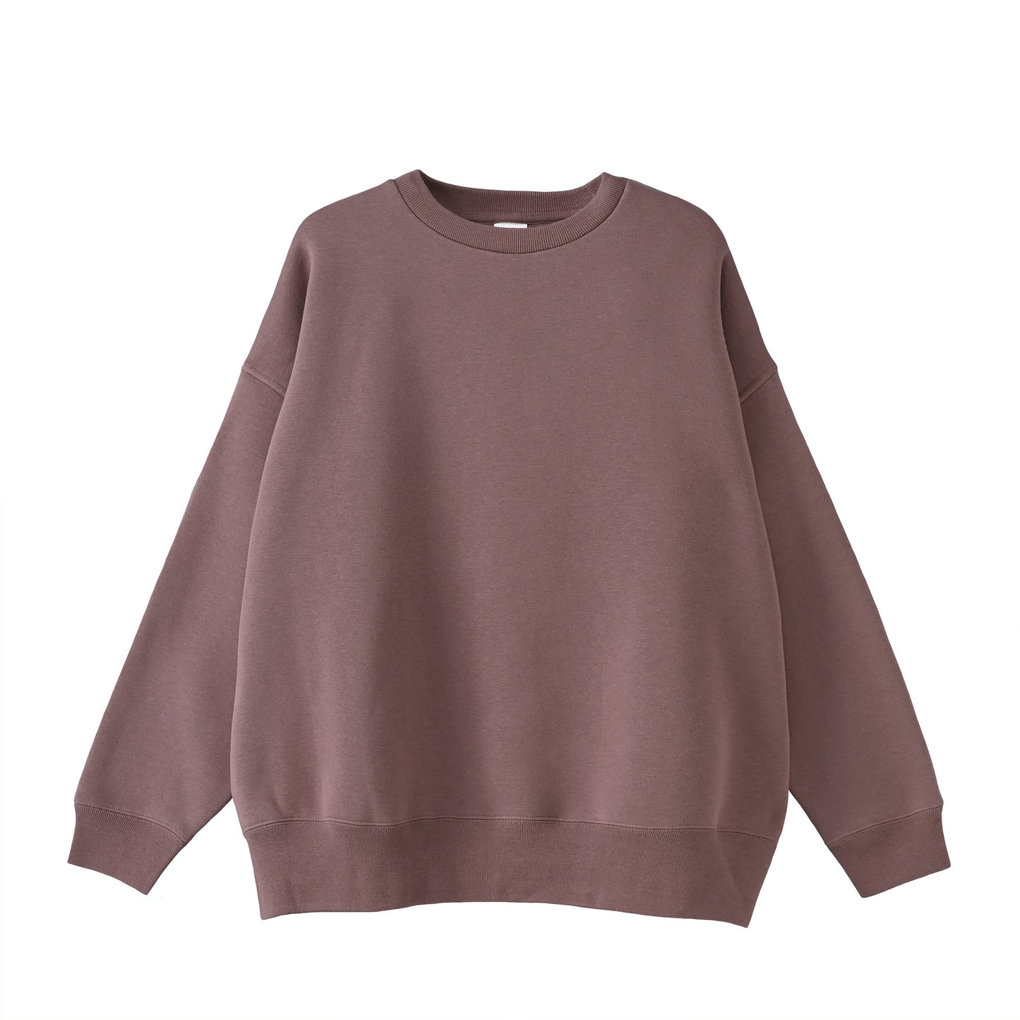ビックシルエットスウェット　バックロゴ plum image