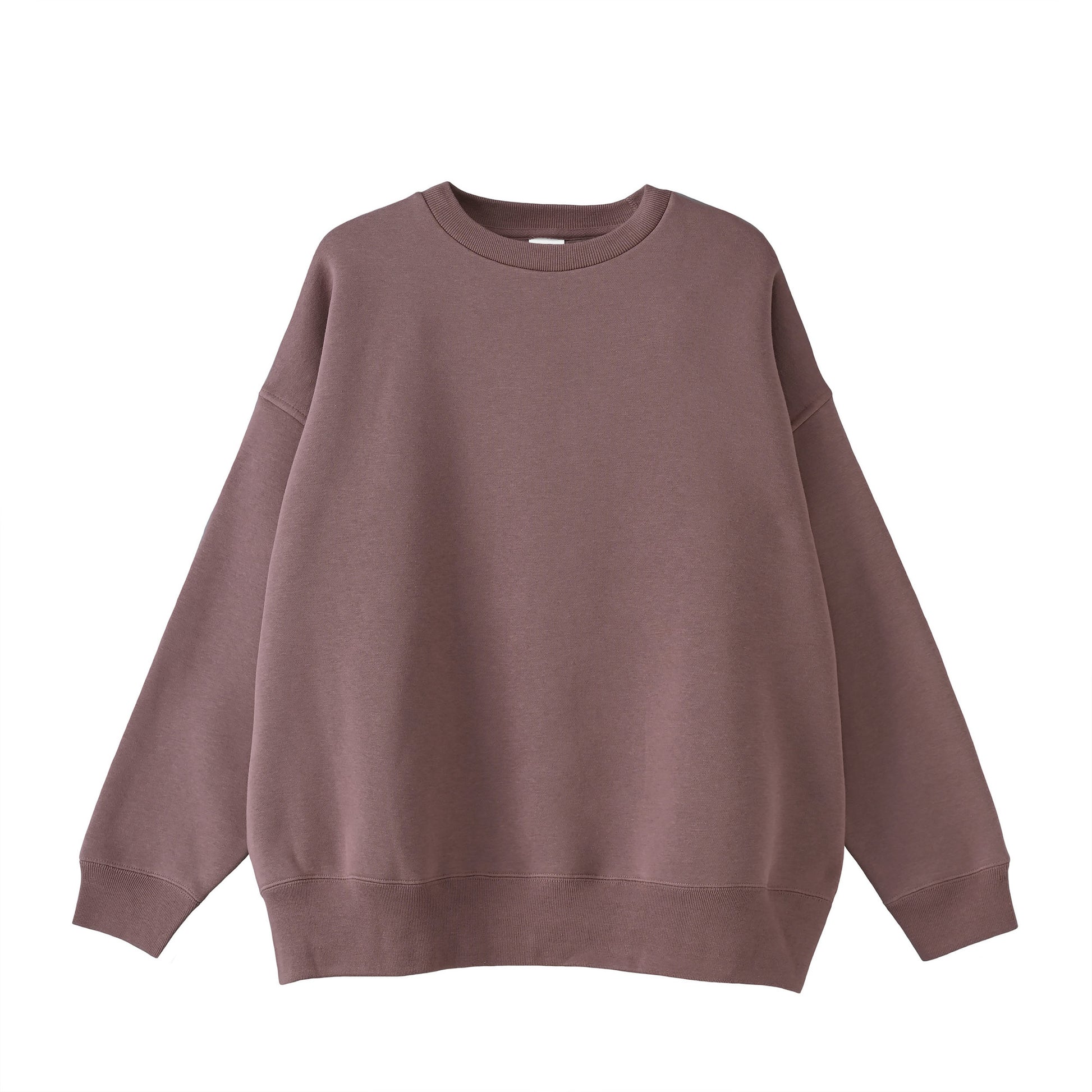 ビックシルエットスウェット　バックロゴ plum image