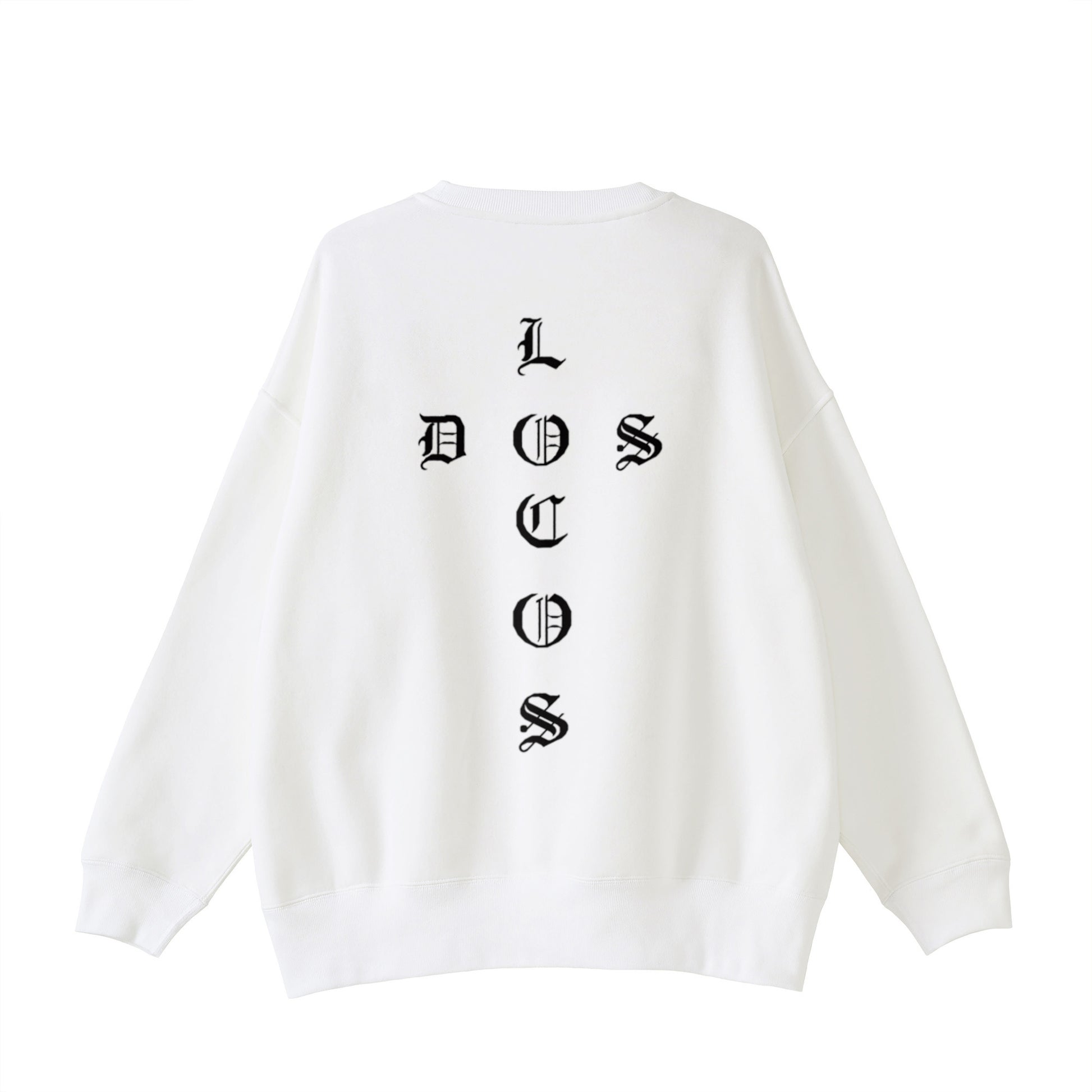 ビックシルエットスウェット　バックロゴ white image