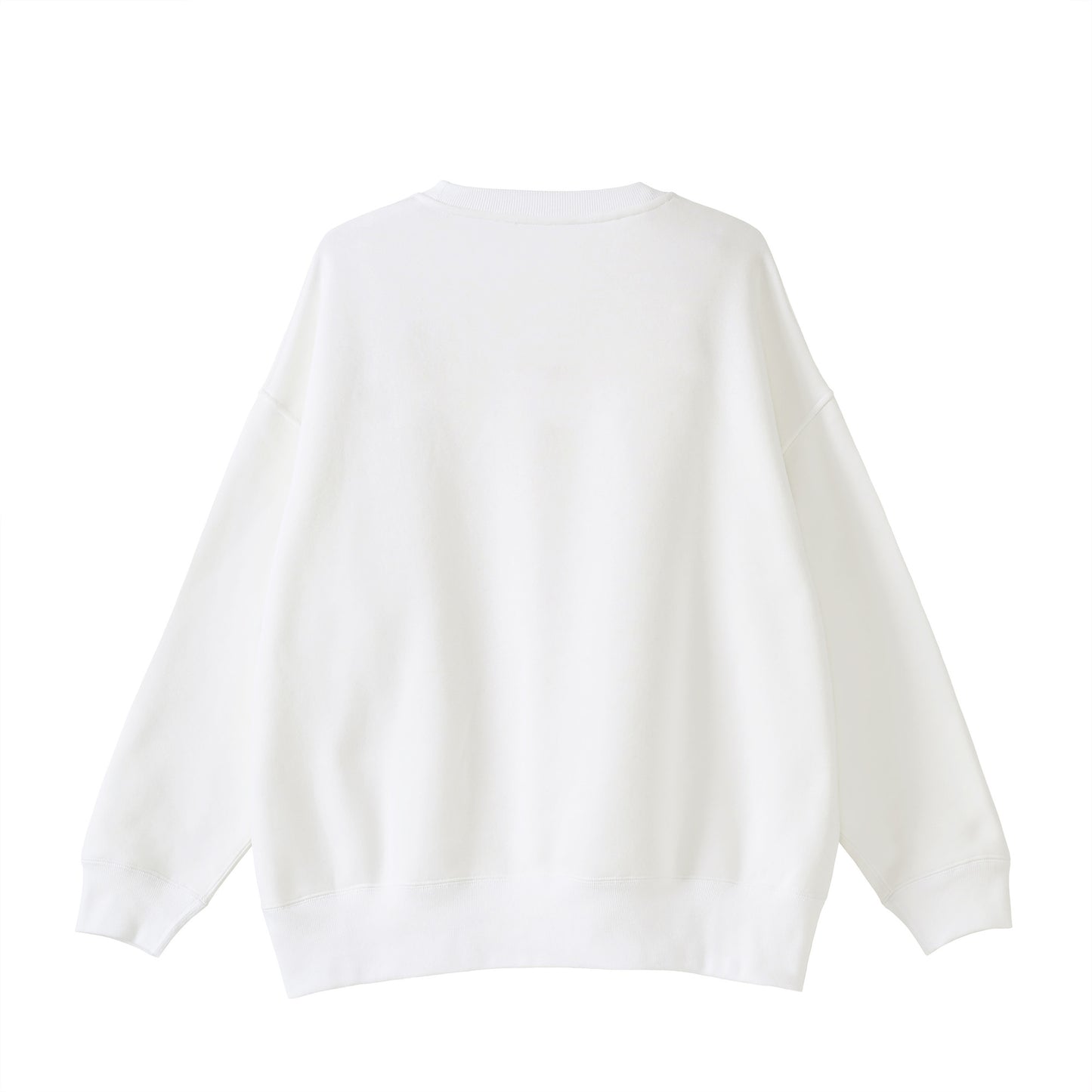 裏起毛ビックシルエットスウェット white image