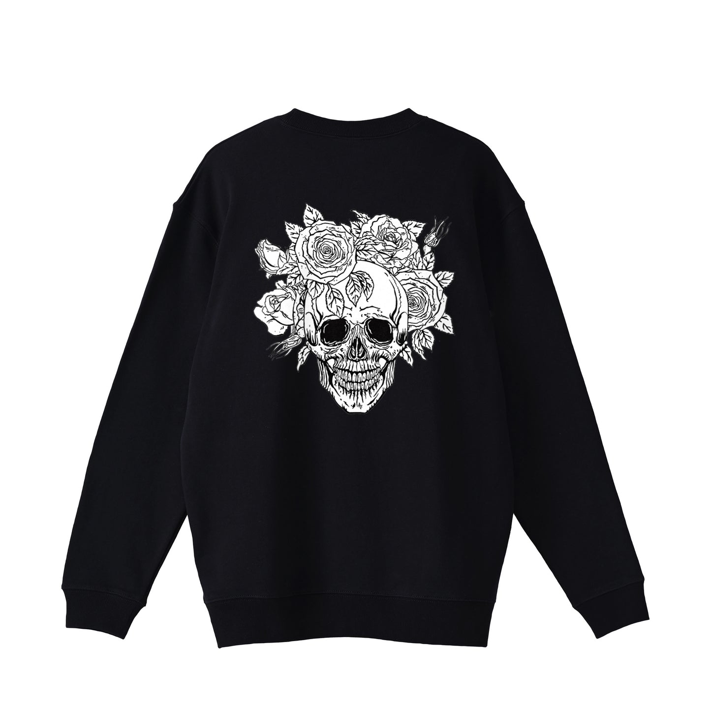 裏パイルスウェット　スカル black image