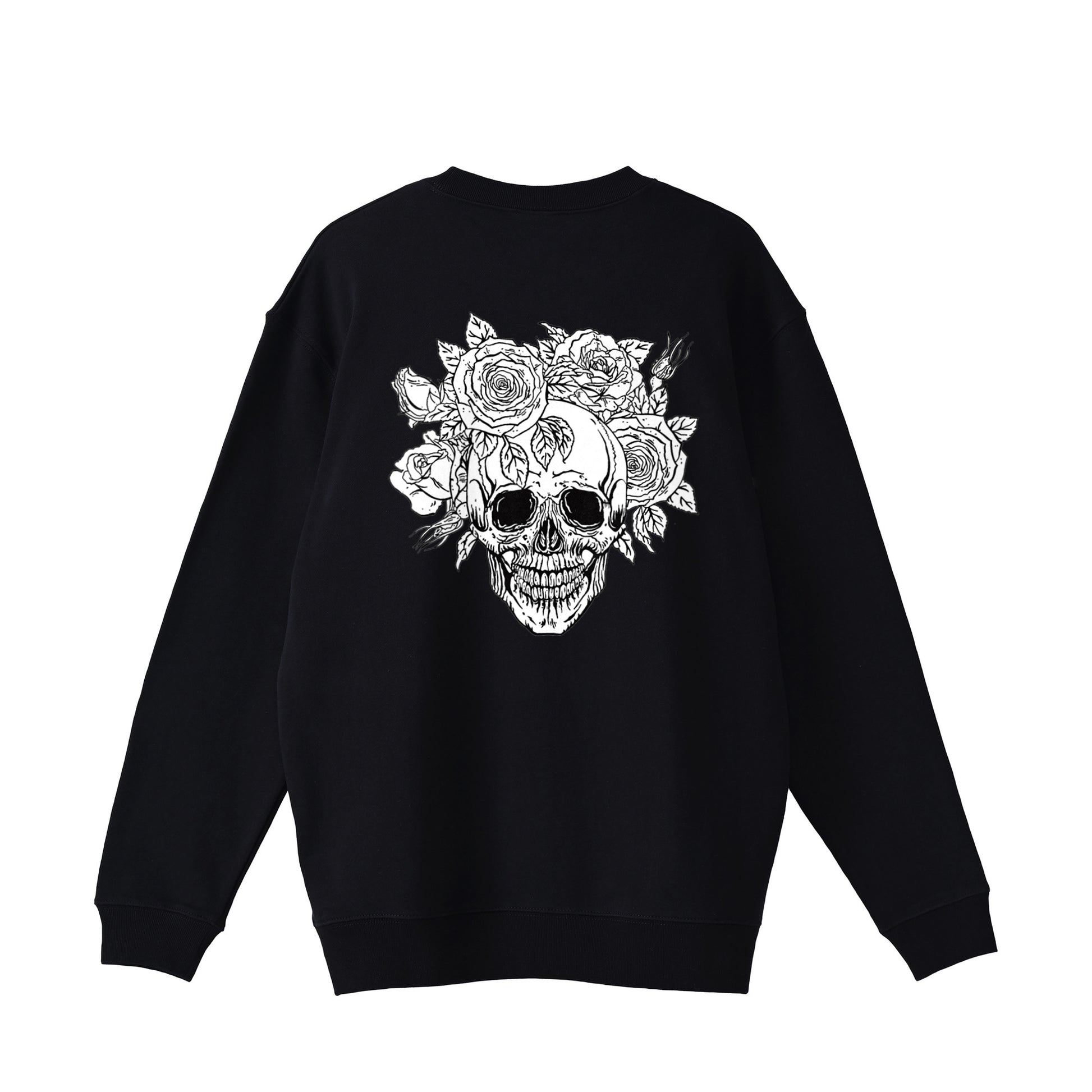 裏パイルスウェット　スカル black image