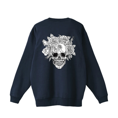裏パイルスウェット　スカル navy image
