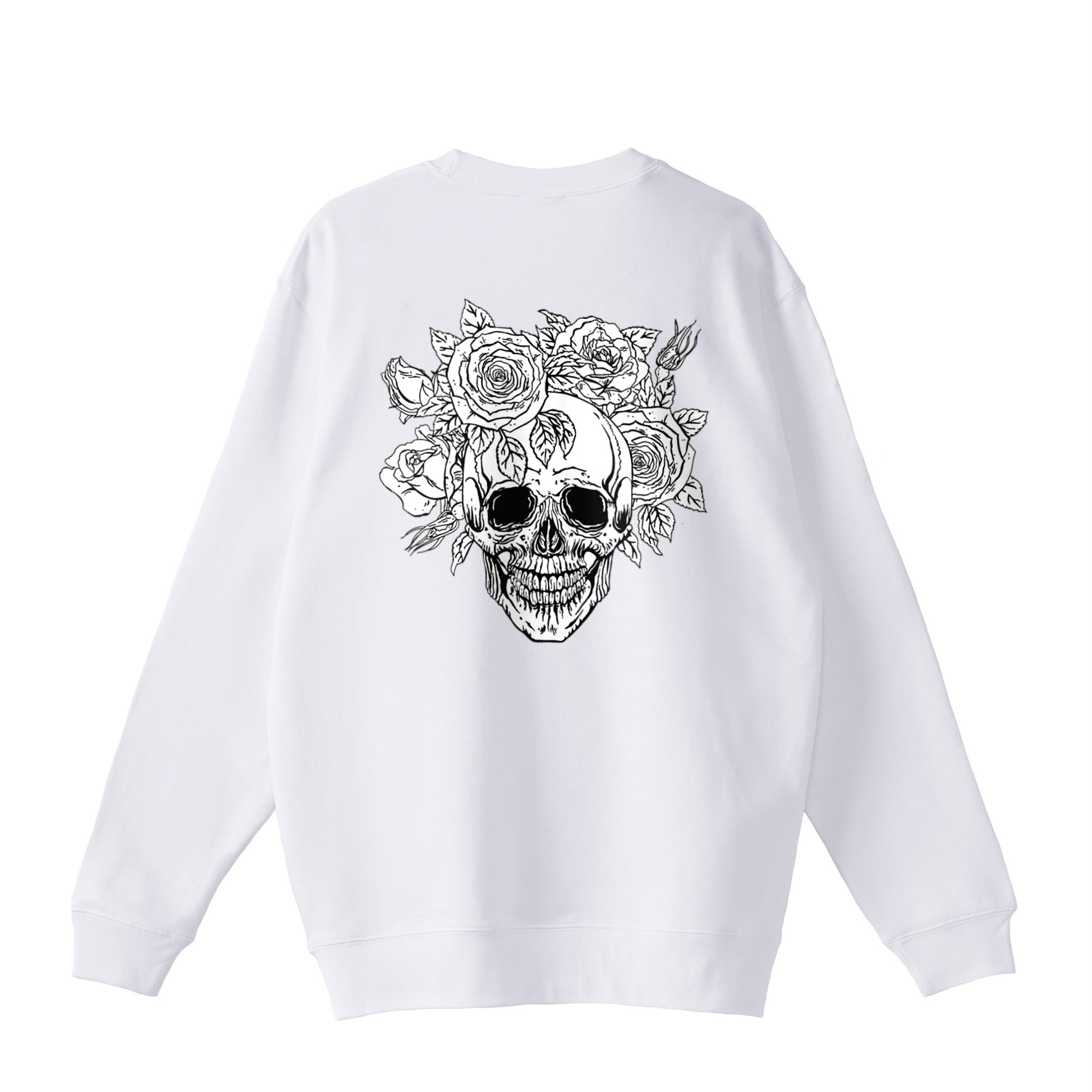 裏パイルスウェット　スカル white image