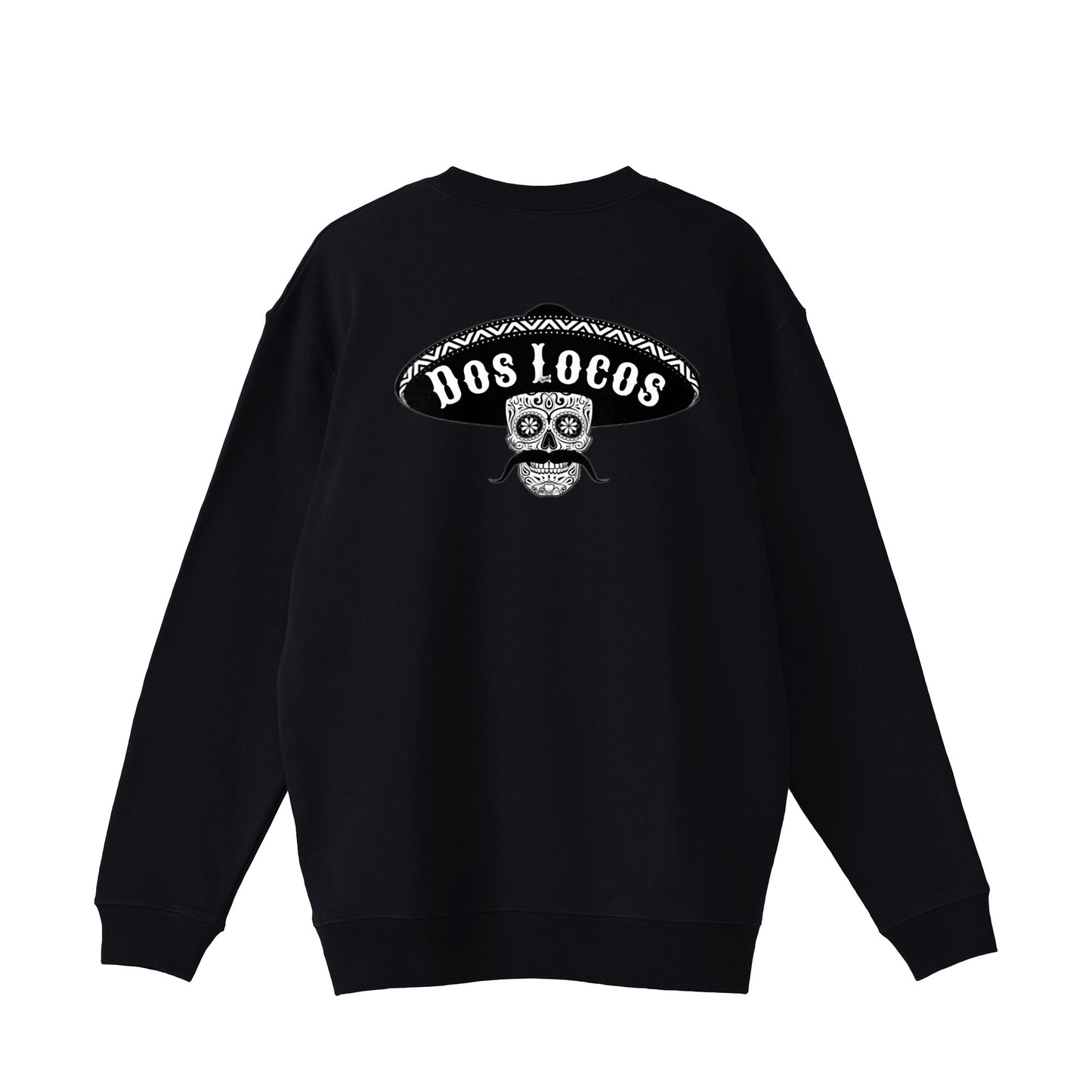 裏パイルスウェット　メキシカンスカル black image