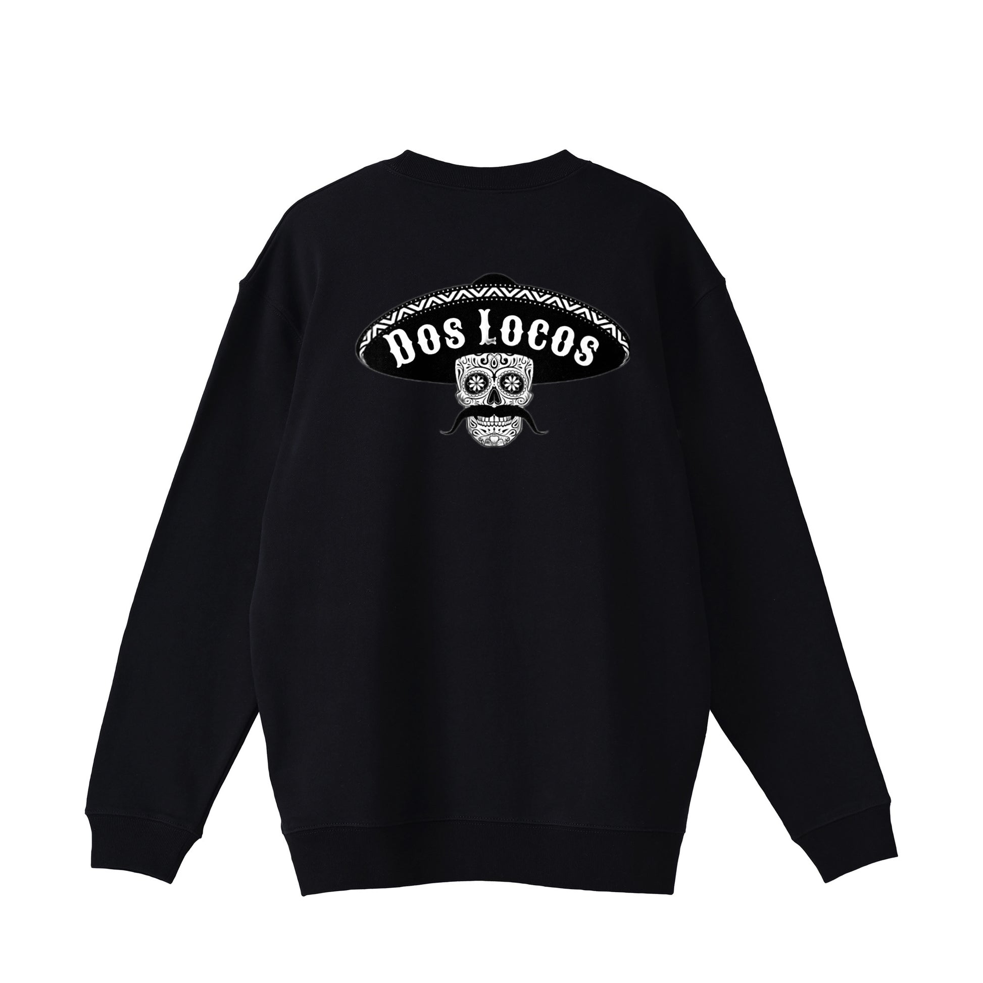 裏パイルスウェット　メキシカンスカル black image