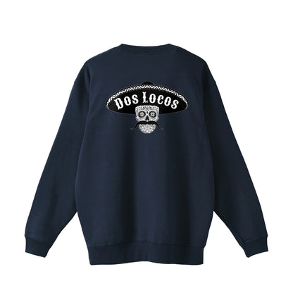 裏パイルスウェット　メキシカンスカル navy image