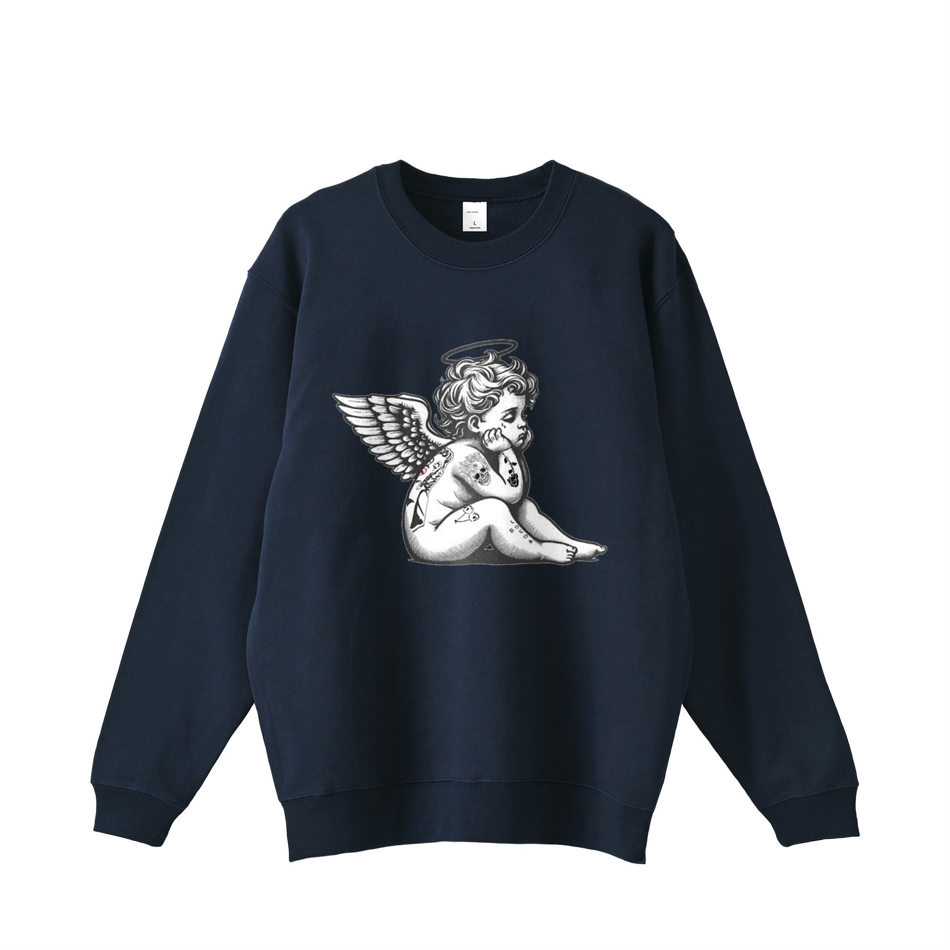 パイルスウェット　天使 navy image