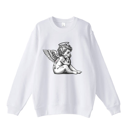 パイルスウェット　天使 white image