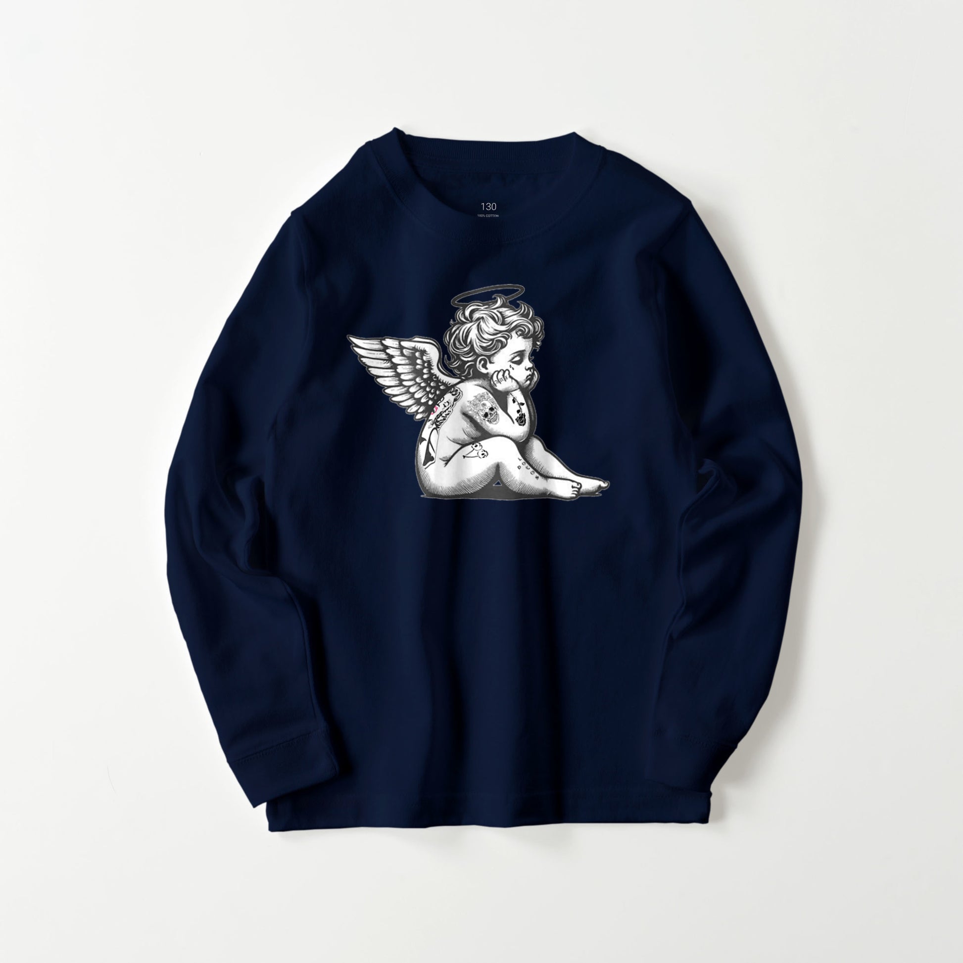 Kids 天使　長袖 navy image