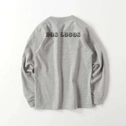 kids スカルローズ　長袖 gray image