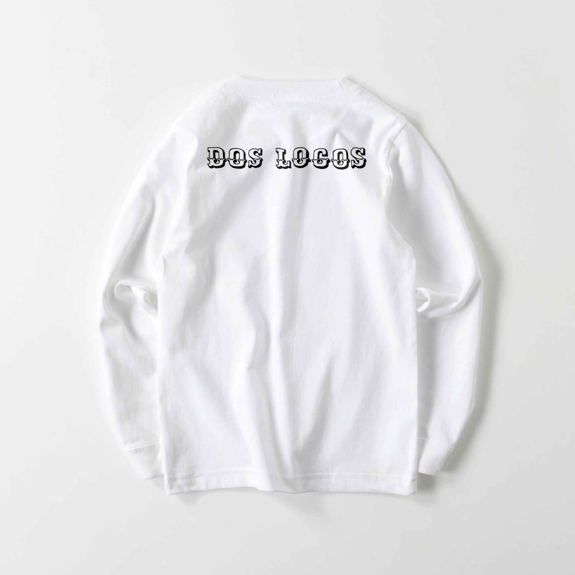 kids スカルローズ　長袖 white image