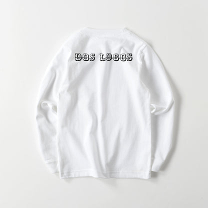 kids スカルローズ　長袖 white image