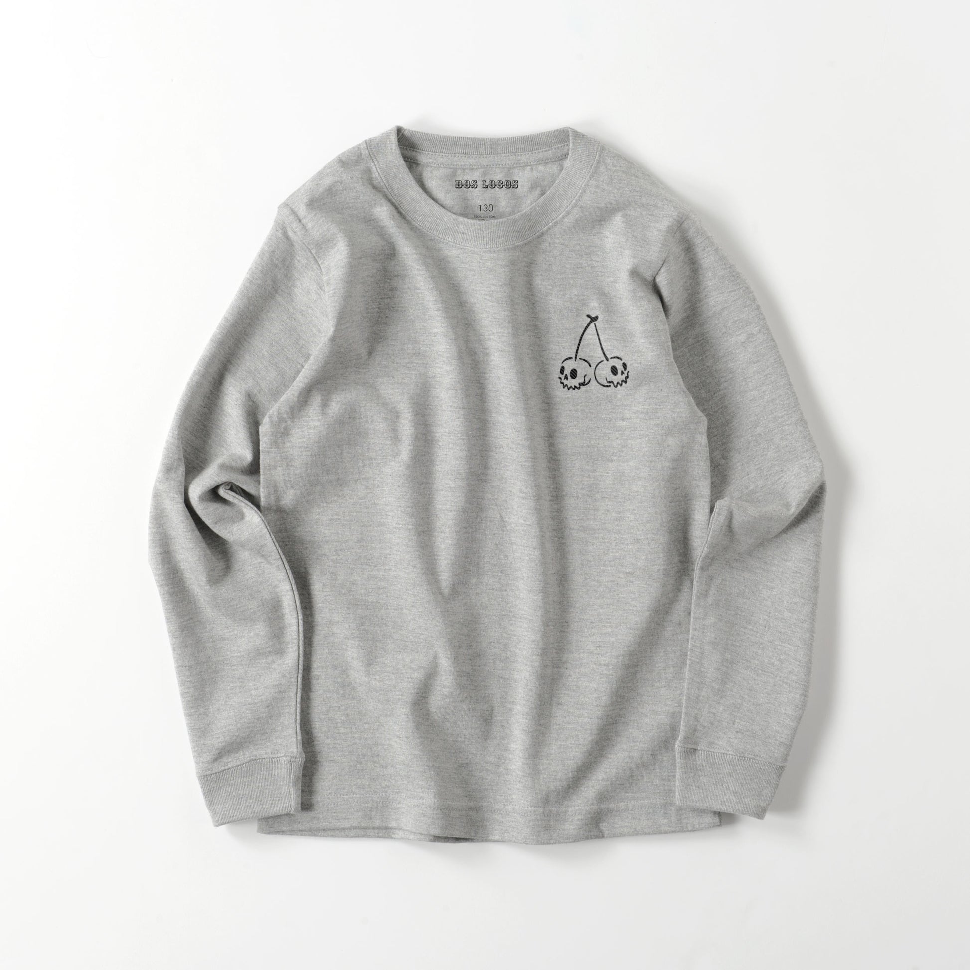 kids チェリー　長袖 gray image