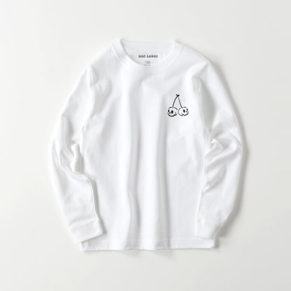 kids チェリー　長袖 white image