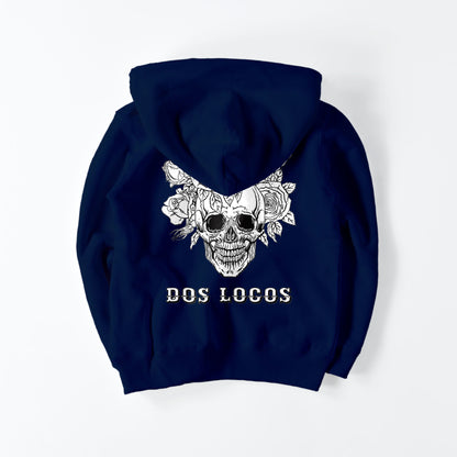 kids パーカー　ローズスカル navy image