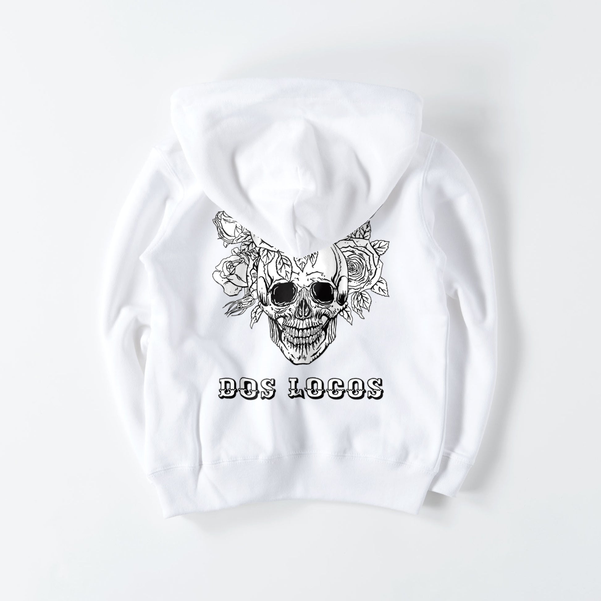 kids パーカー　ローズスカル white image