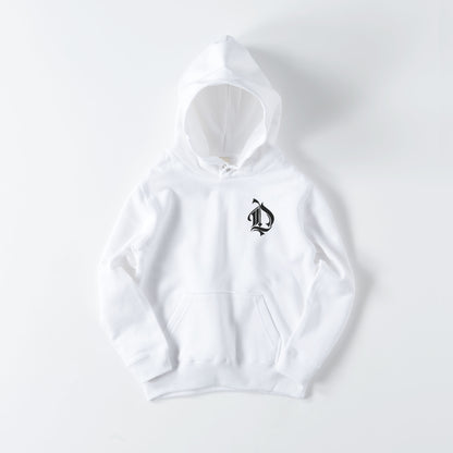 kids パーカー　ローズスカル white image