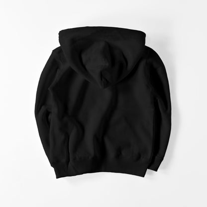 kids パーカー　ニコちゃん black image