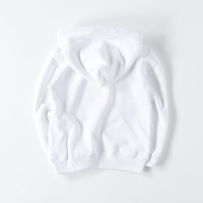 kids パーカー　ニコちゃん white image