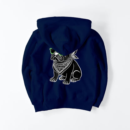 kids ジップパーカー　フレブル navy image