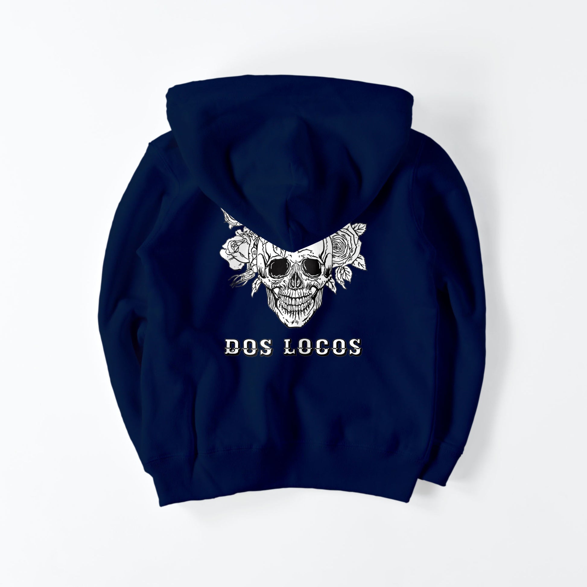kids ジップパーカー　スカルローズ navy image