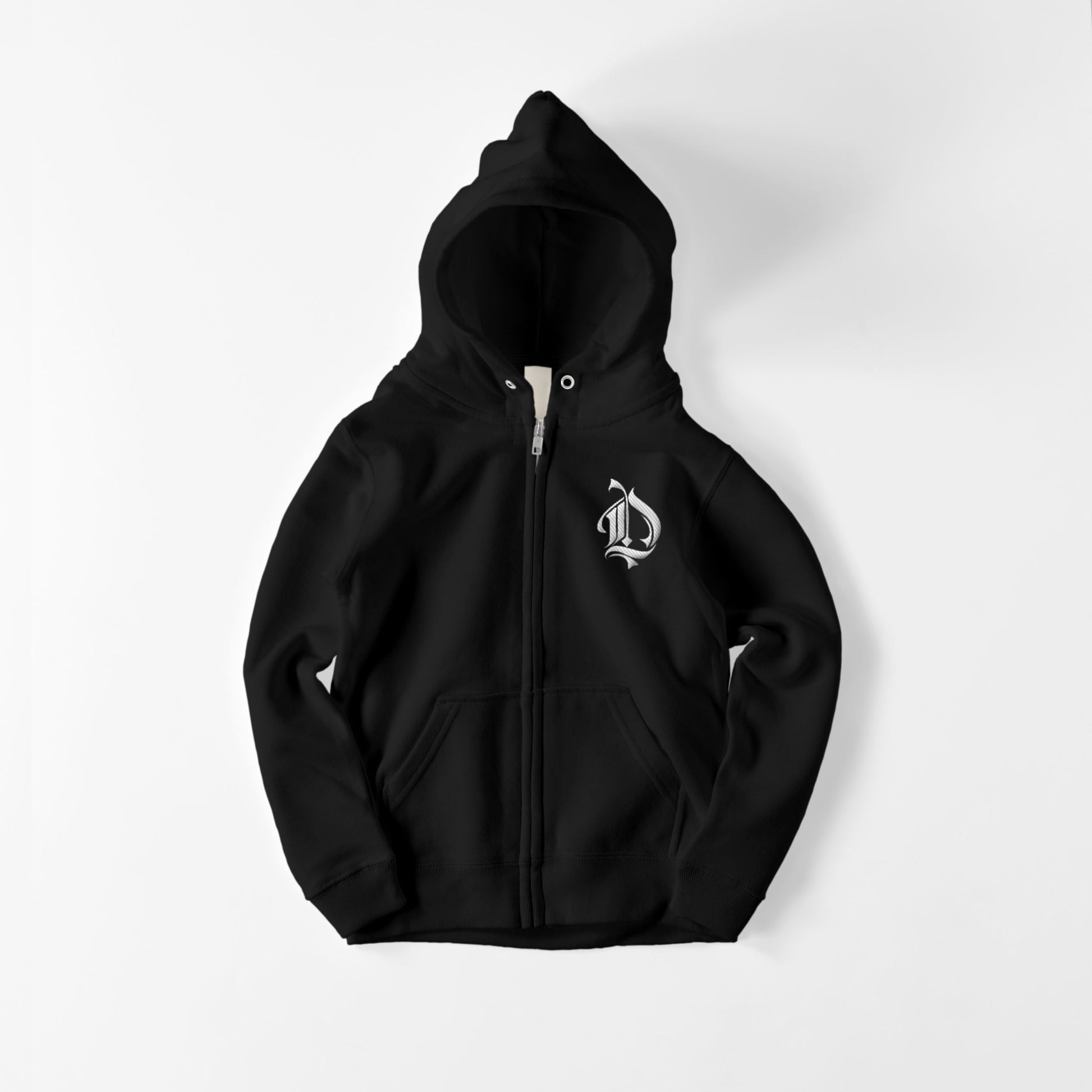 kids ジップパーカー　モンロー black image