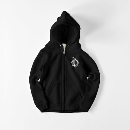 kids ジップパーカー　モンロー black image