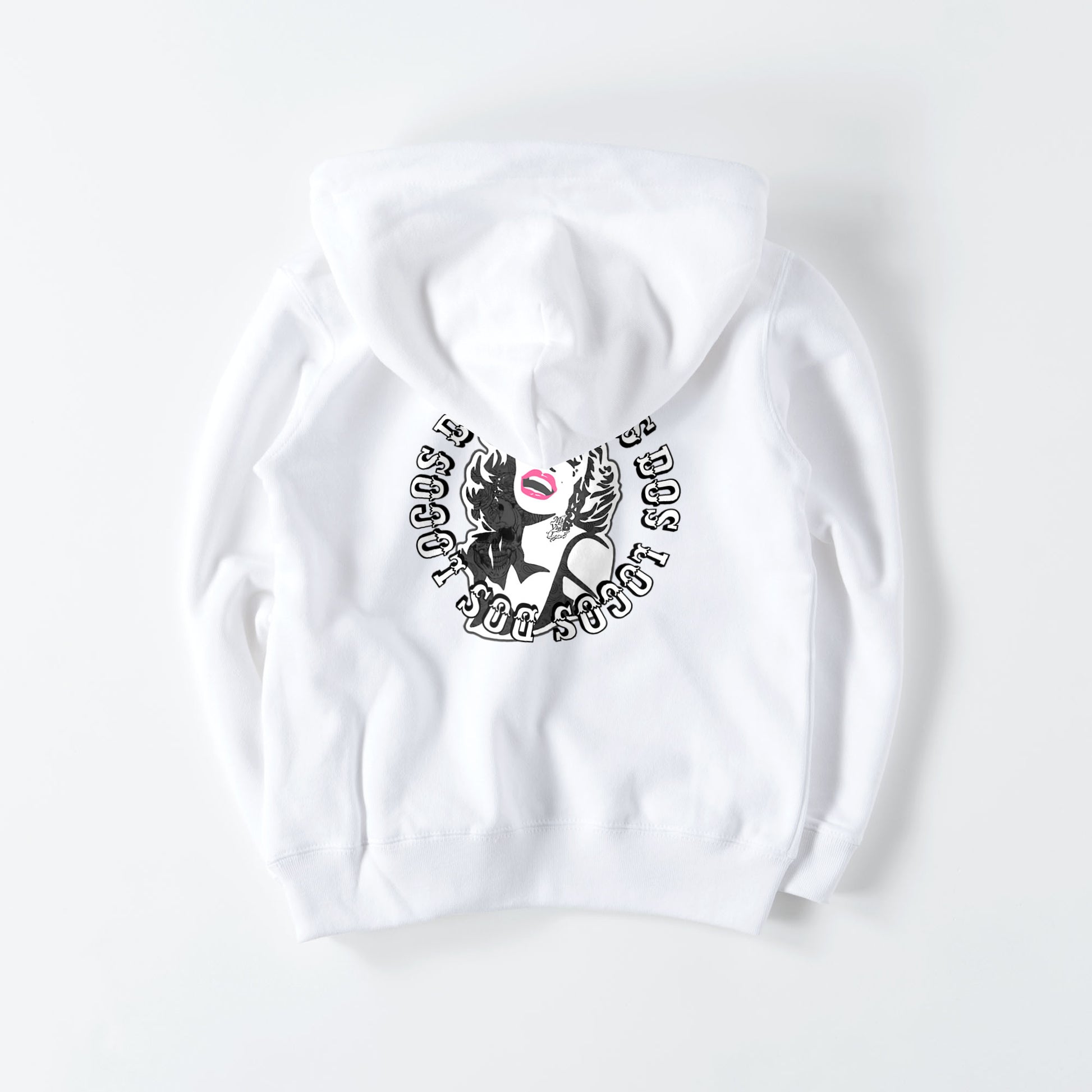 kids ジップパーカー　モンロー white image