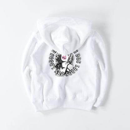 kids ジップパーカー　モンロー white image