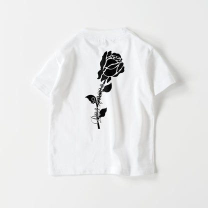 Tシャツkids ローズ white image