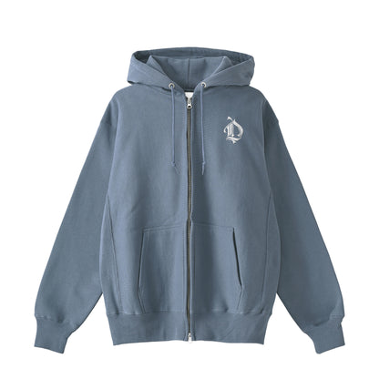 裏起毛ジップパーカー　モンロー blue image