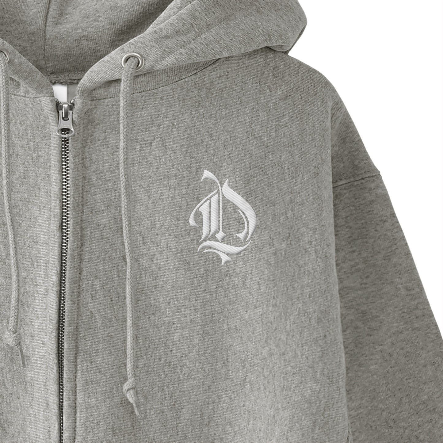 裏起毛ジップパーカー　モンロー gray image