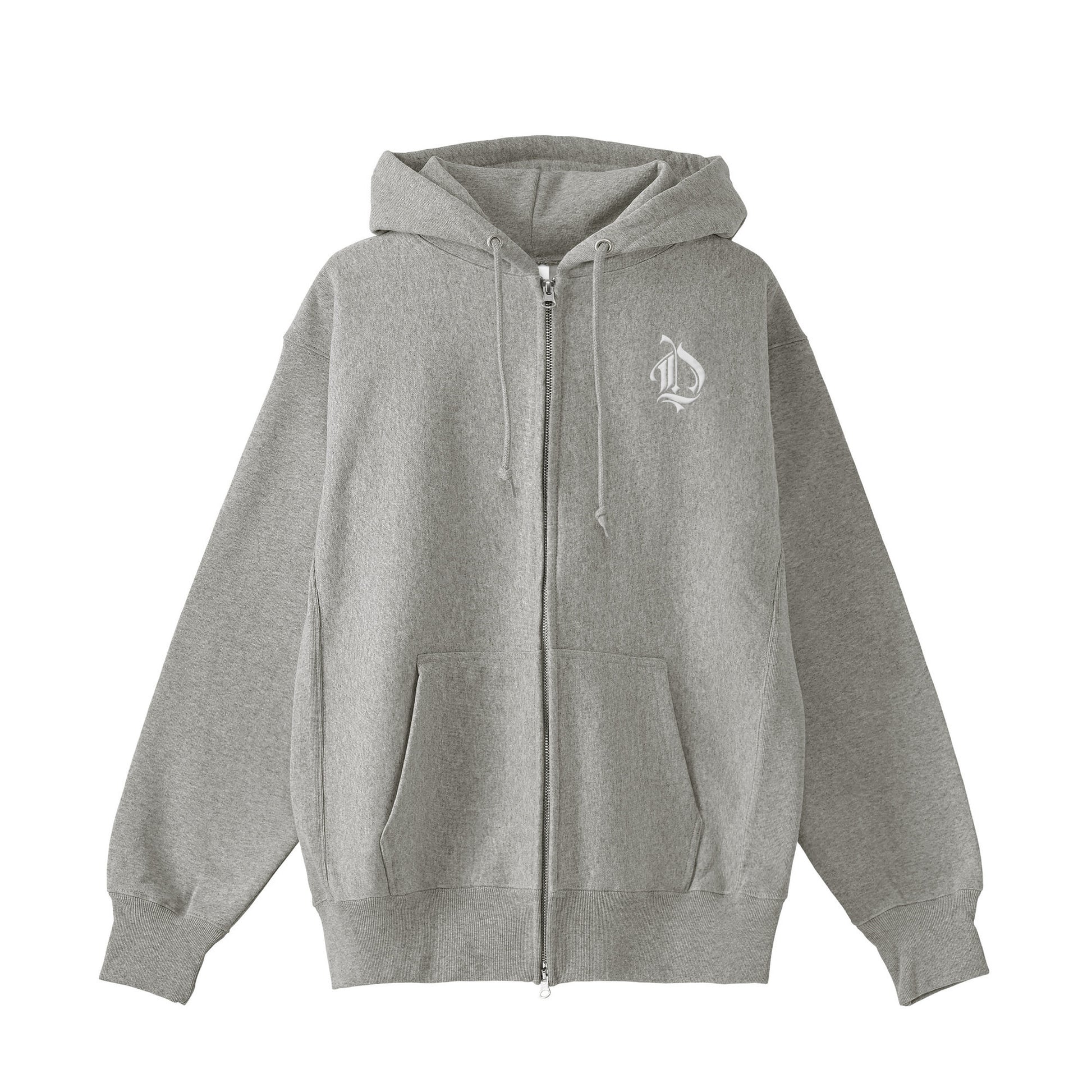 裏起毛ジップパーカー　モンロー gray image