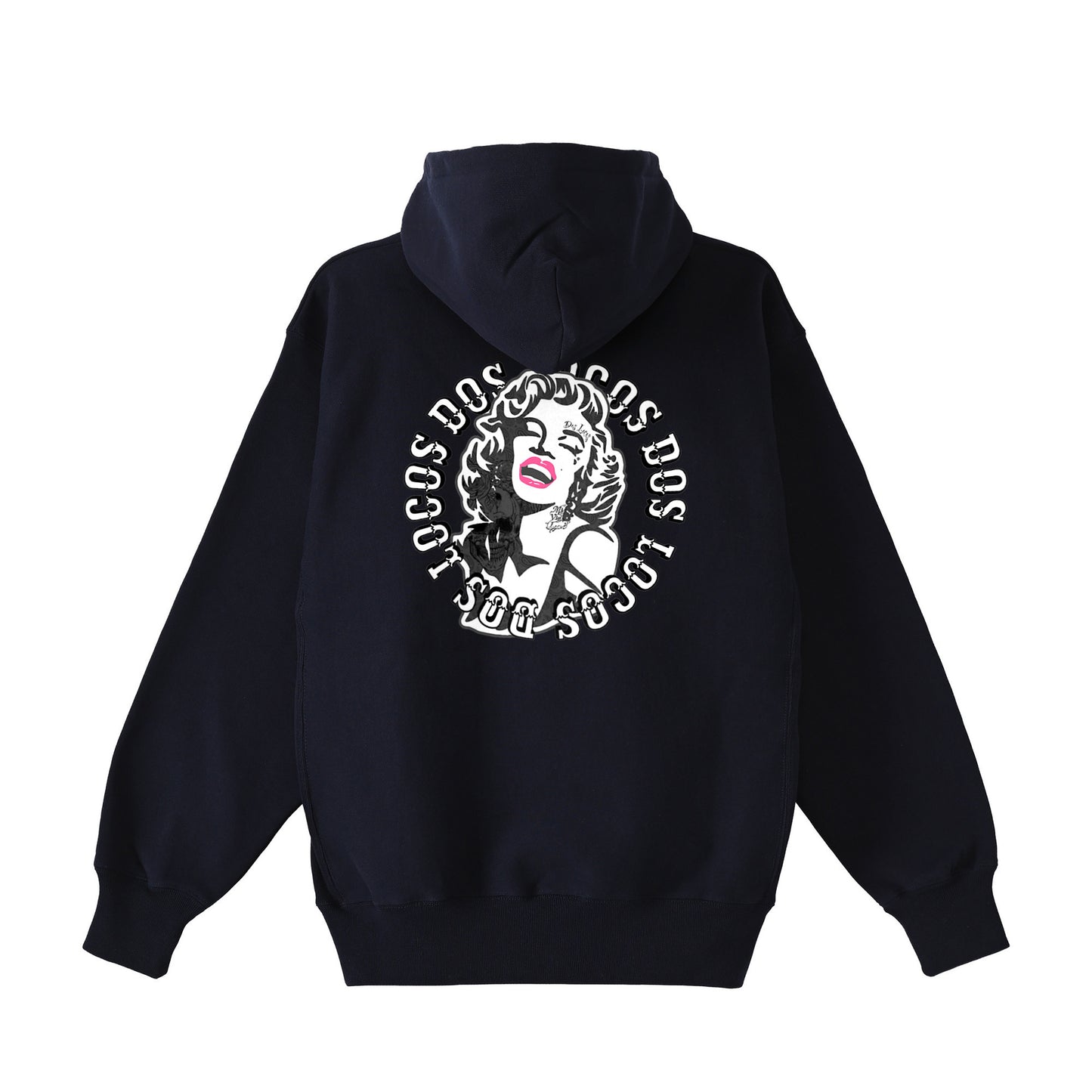 裏起毛ジップパーカー　モンロー navy image