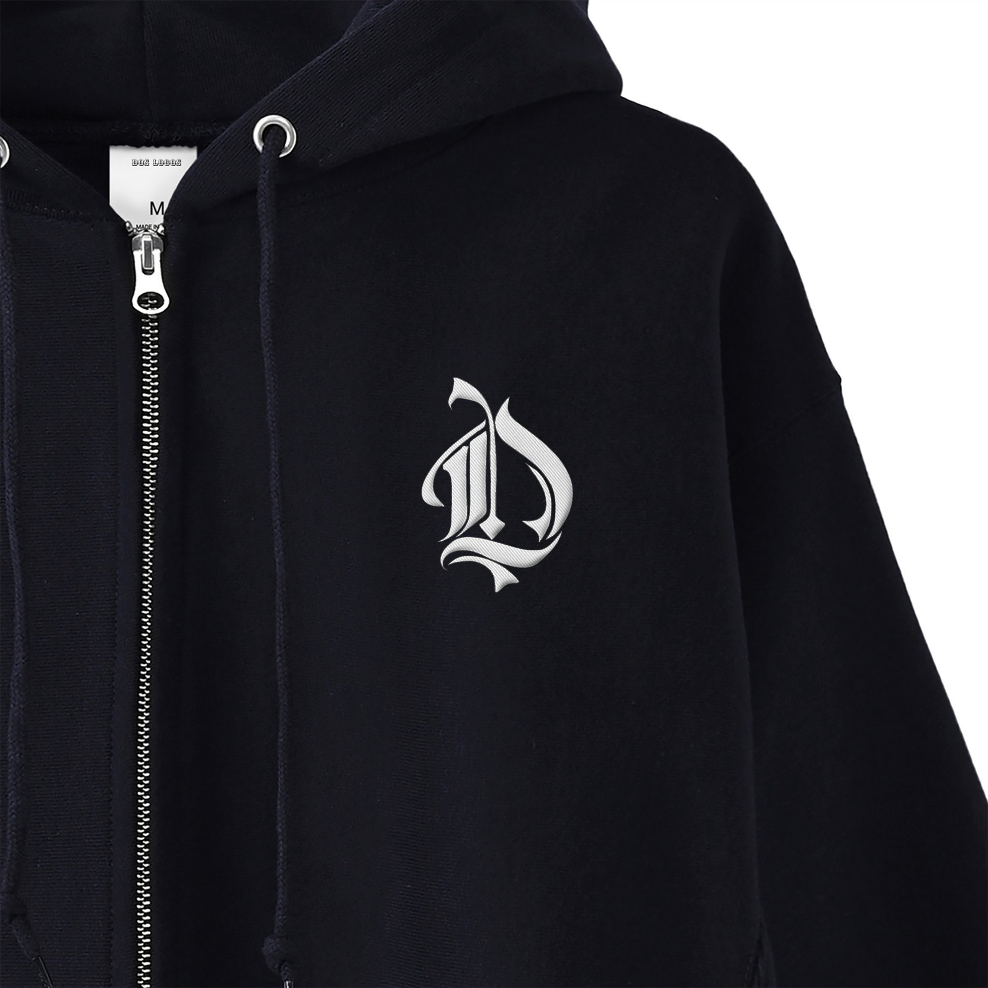 裏起毛ジップパーカー　天使 navy image