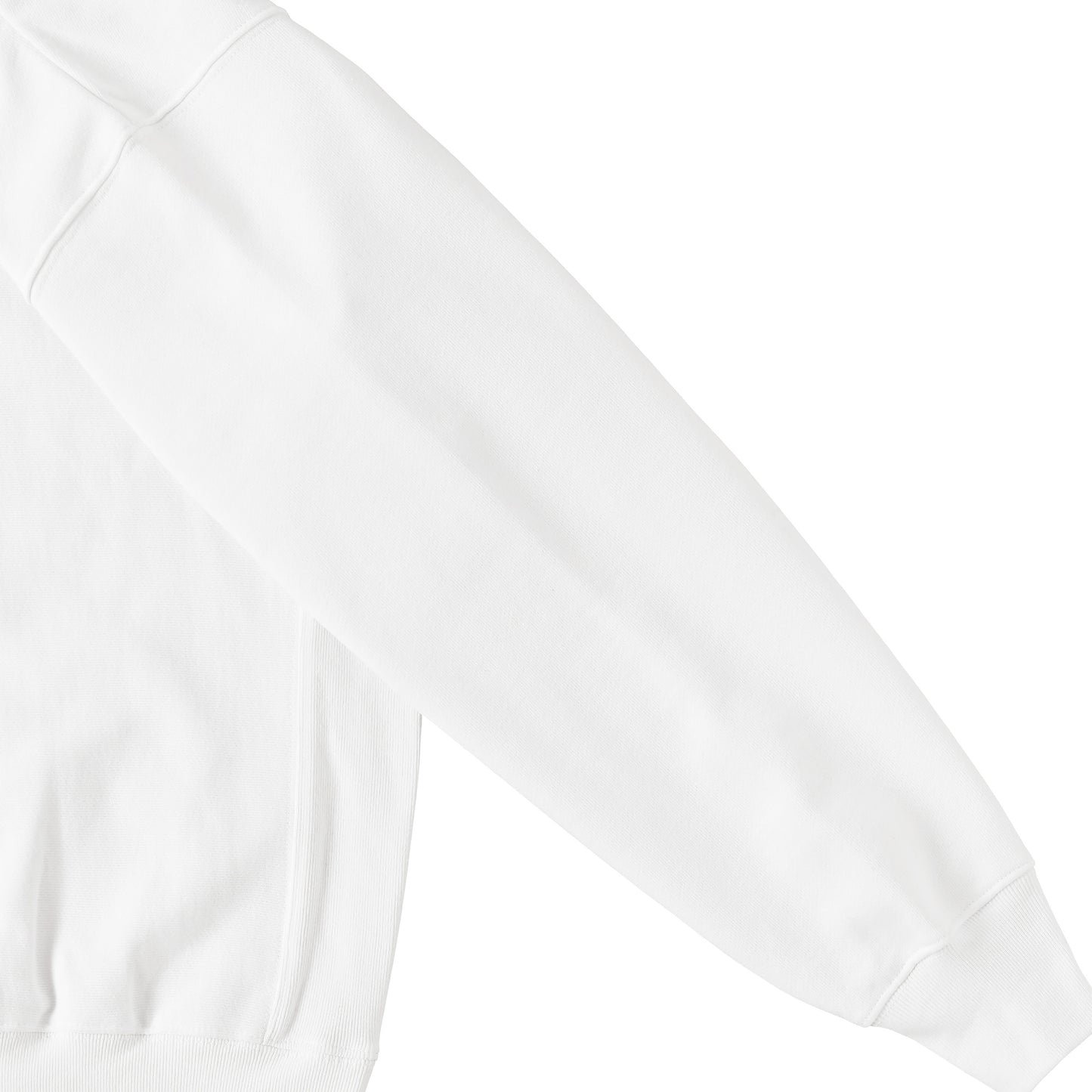 裏起毛ジップパーカー　天使 white image