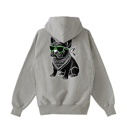 裏起毛ジップパーカー　フレブル gray image