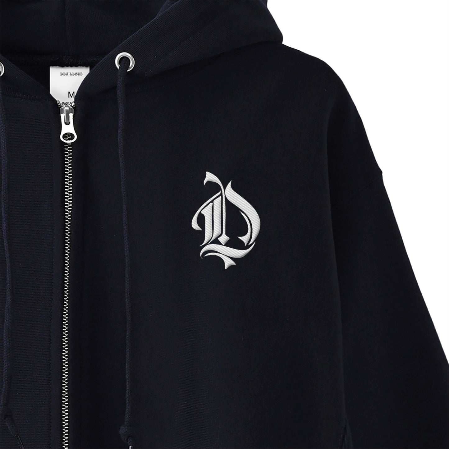 裏起毛ジップパーカー　フレブル navy image
