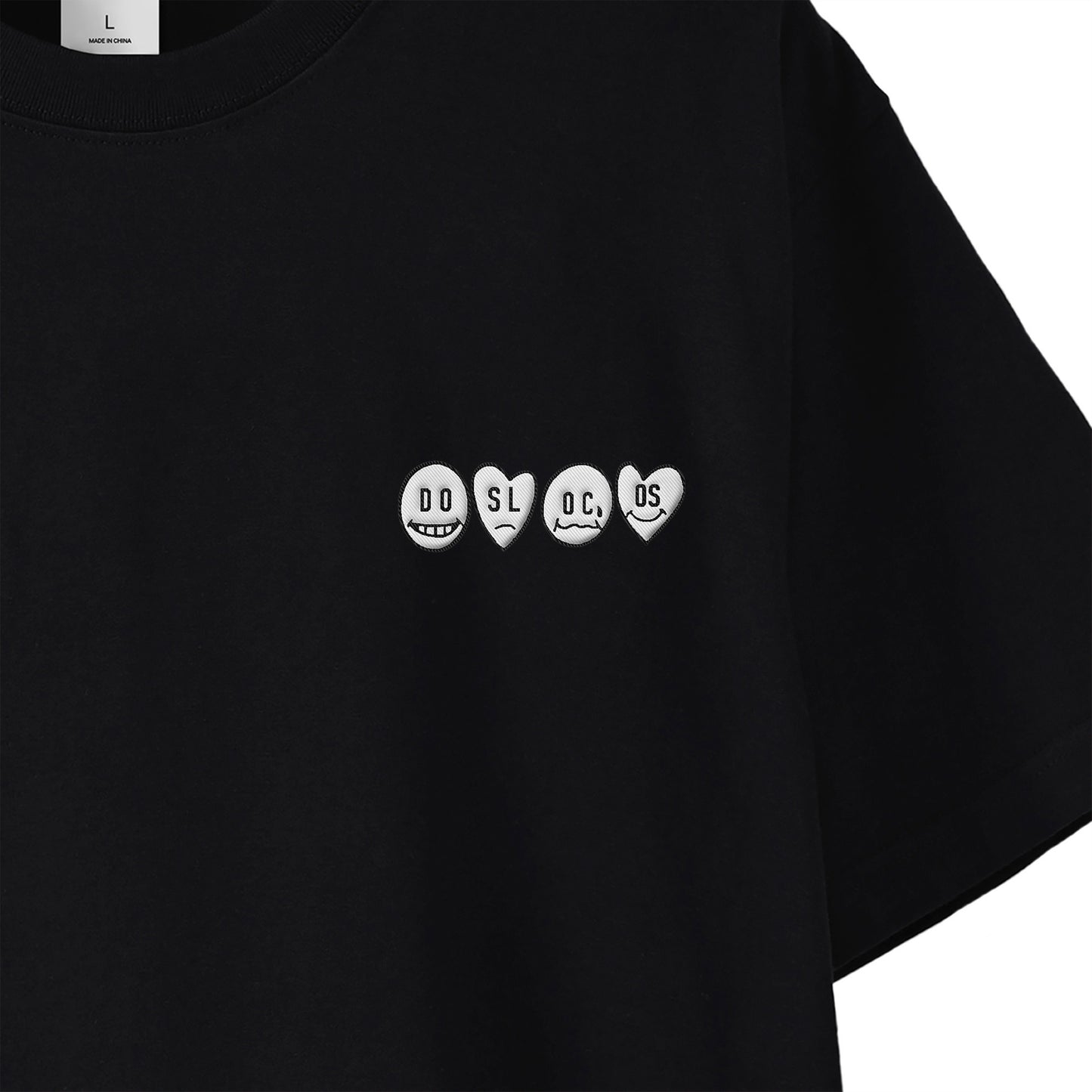 Tシャツ　刺繍ロゴ black image