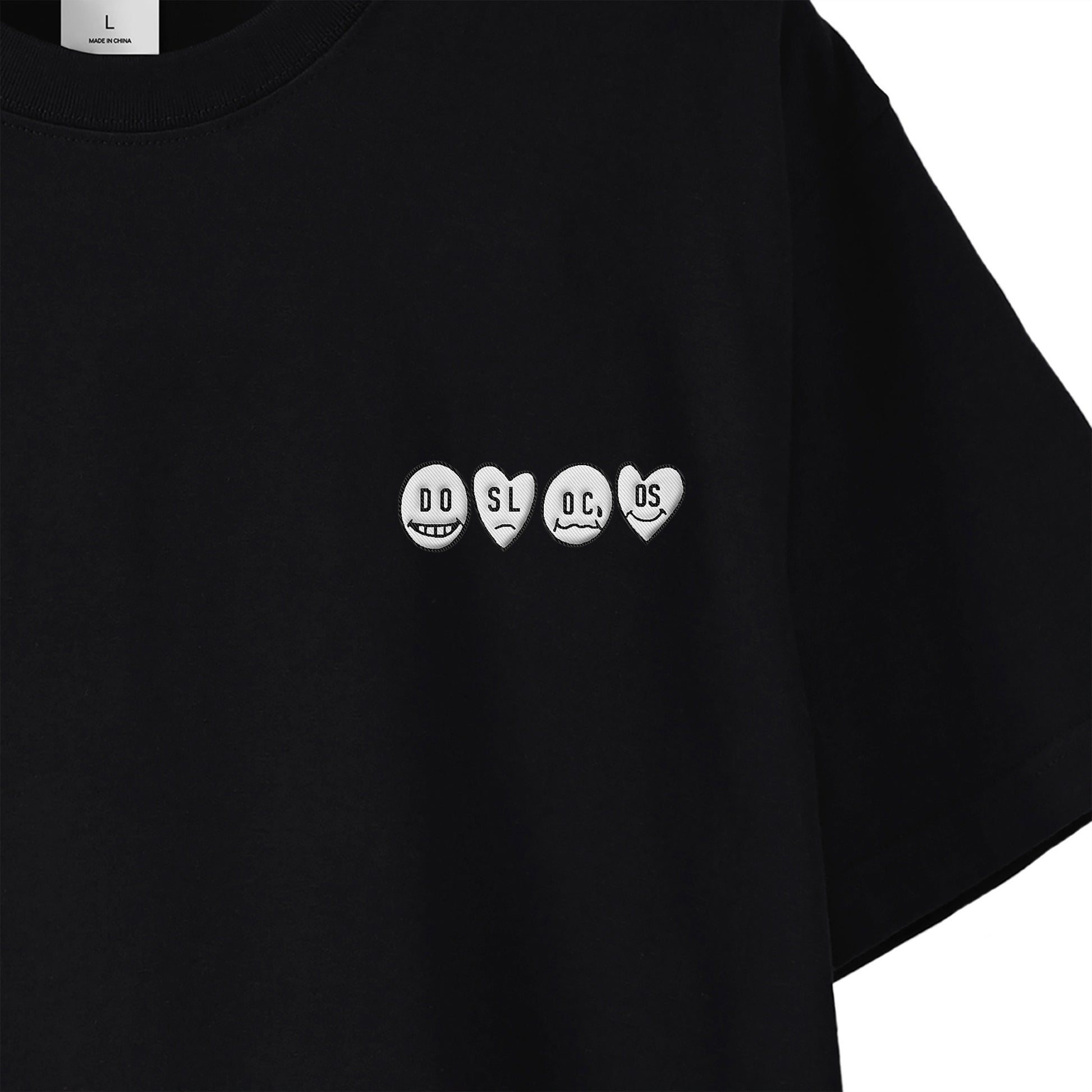 Tシャツ　刺繍ロゴ black image